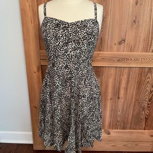 Leopard Print Skater/Sun Dress